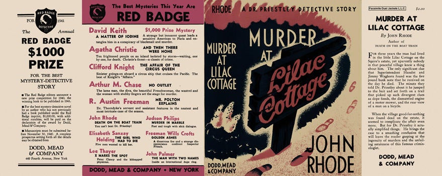 Item #2765 Murder at Lilac Cottage. John Rhode.