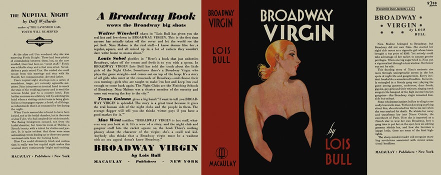 Item #27652 Broadway Virgin. Lois Bull.