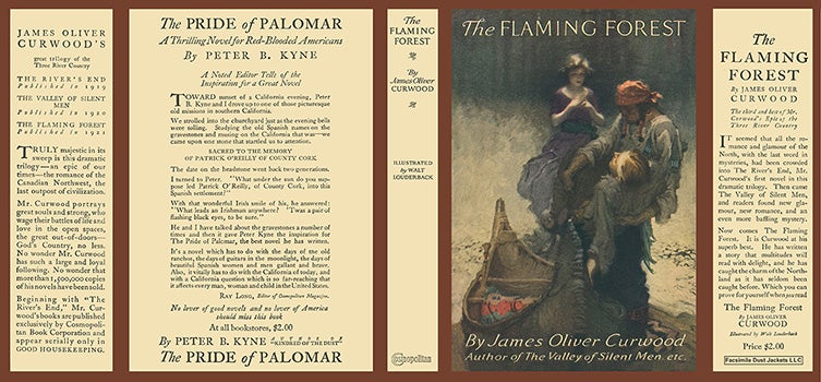 Item #27740 Flaming Forest, The. James Oliver Curwood, Walt Louderback