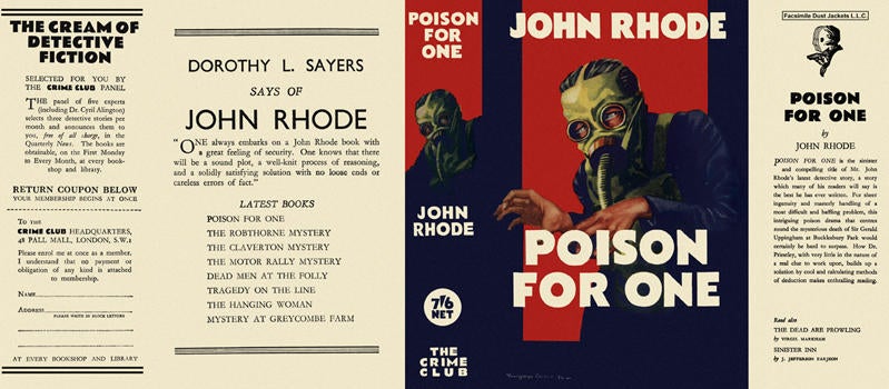 Item #2779 Poison for One. John Rhode.