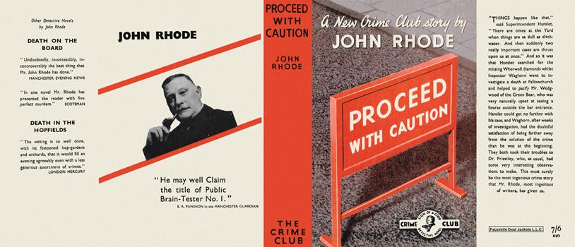 Item #2781 Proceed with Caution. John Rhode