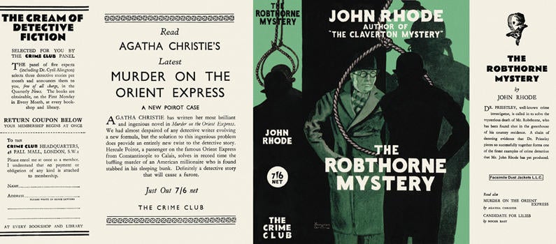 Item #2782 Robthorne Mystery, The. John Rhode