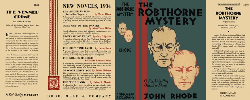 Item #2783 Robthorne Mystery, The. John Rhode