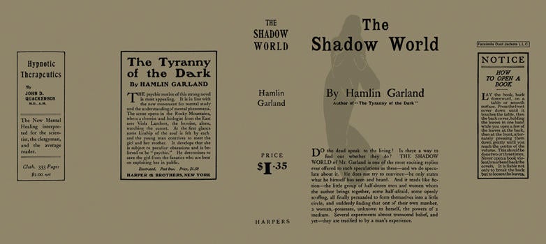 Item #27835 Shadow World, The. Hamlin Garland
