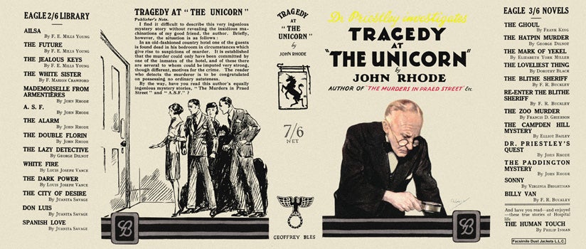 Item #2790 Tragedy at "The Unicorn" John Rhode