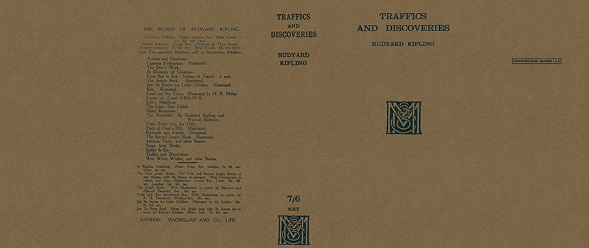 Item #27988 Traffics and Discoveries. Rudyard Kipling