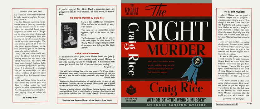 Item #2801 Right Murder, The. Craig Rice