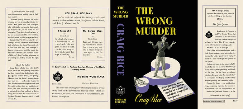 Item #2805 Wrong Murder, The. Craig Rice