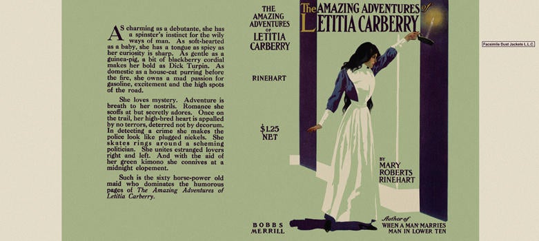 Item #2809 Amazing Adventures of Letitia Carberry, The. Mary Roberts Rinehart.