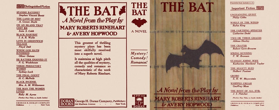 Item #2810 Bat, The. Mary Roberts Rinehart, Avery Hopwood.