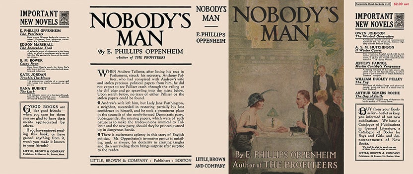 Item #28121 Nobody's Man. E. Phillips Oppenheim