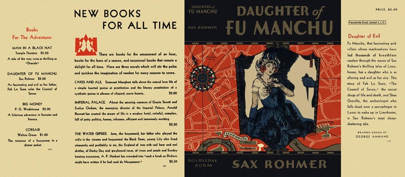 Item #2837 Daughter of Fu Manchu. Sax Rohmer
