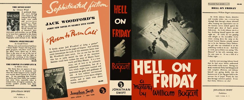 Item #284 Hell on Friday. William Bogart.