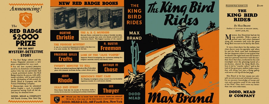 Item #28487 King Bird Rides, The. Max Brand