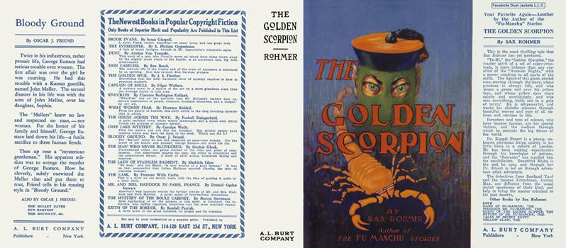Item #2849 Golden Scorpion, The. Sax Rohmer