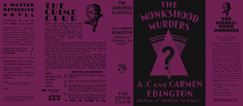 Item #28626 Monkshood Murders, The. A. C. and Carmen Edington