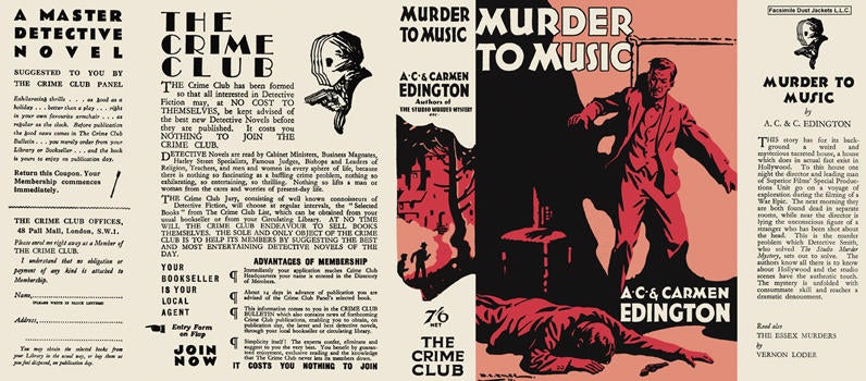 Item #28627 Murder to Music. A. C. Edington, Carmen Edington