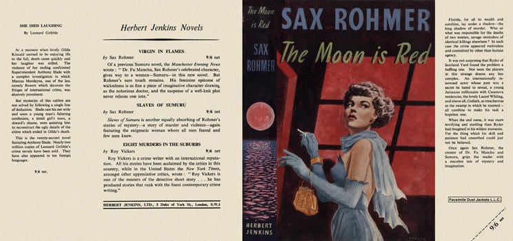 Item #2863 Moon Is Red, The. Sax Rohmer