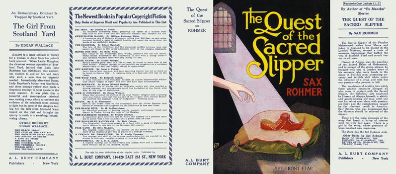 Item #2866 Quest of the Sacred Slipper, The. Sax Rohmer