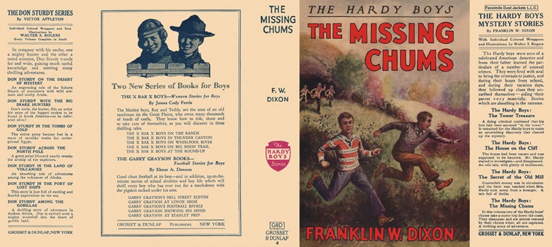 Item #28794 Hardy Boys #04: Missing Chums, The. Franklin W. Dixon.