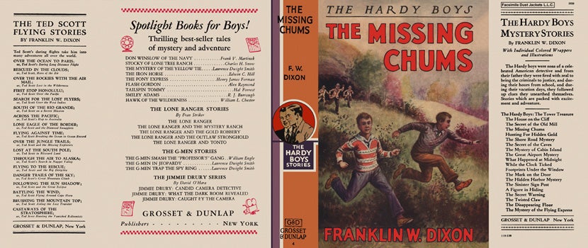 Item #28795 Hardy Boys #04: Missing Chums, The. Franklin W. Dixon