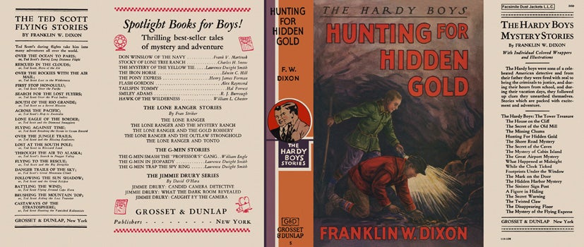 Item #28799 Hardy Boys #05: Hunting for Hidden Gold. Franklin W. Dixon