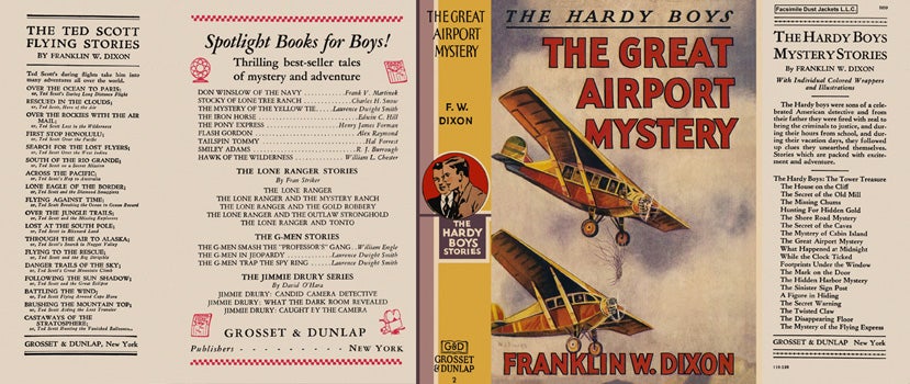 Item #28814 Hardy Boys #09: Great Airport Mystery, The. Franklin W. Dixon