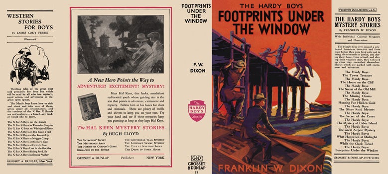 Item #28822 Hardy Boys #12: Footprints Under the Window. Franklin W. Dixon