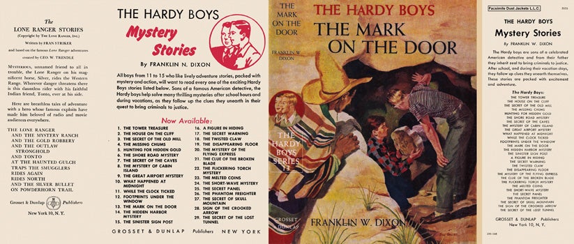 Item #28826 Hardy Boys #13: Mark on the Door, The. Franklin W. Dixon