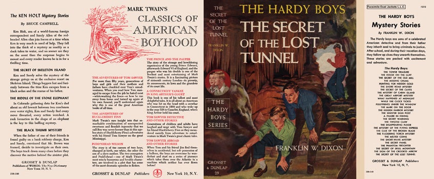 Item #28850 Hardy Boys #29: Secret of the Lost Tunnel, The. Franklin W. Dixon