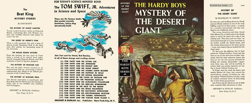 Item #28861 Hardy Boys #40: Mystery of the Desert Giant. Franklin W. Dixon