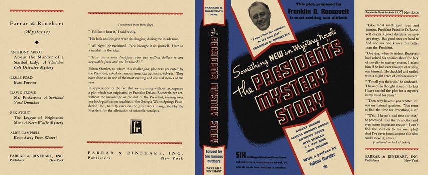 Item #2895 President's Mystery Story, The. Franklin D. Roosevelt, Anthology.