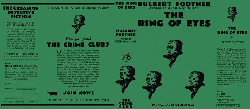 Item #28969 Ring of Eyes, The. Hulbert Footner.