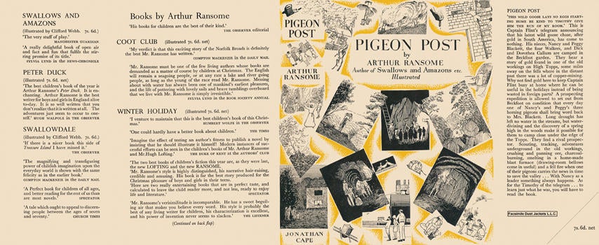 Item #28979 Pigeon Post. Arthur Ransome