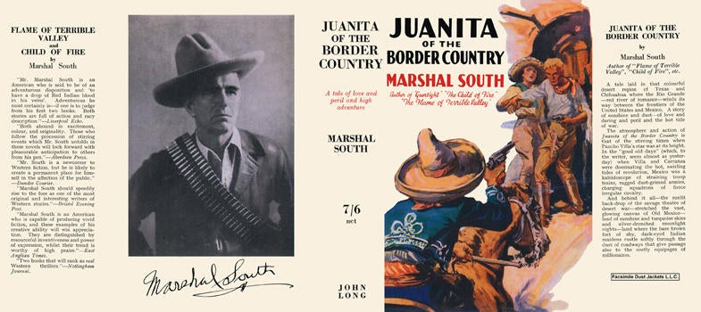Item #28988 Juanita of the Border Country. Marshal South.