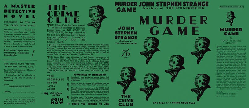 Item #28993 Murder Game. John Stephen Strange.