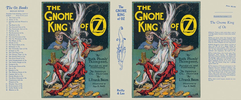 Item #29084 Gnome King of Oz, The. Ruth Plumly Thompson, John R. Neill.