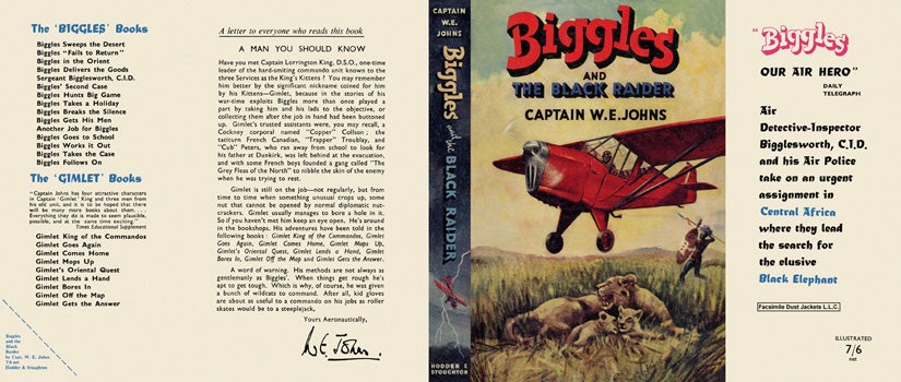 Item #29097 Biggles and the Black Raider. Captain W. E. Johns