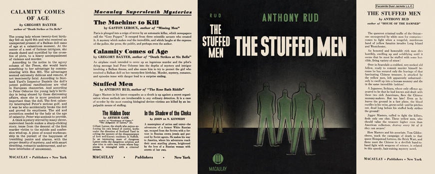 Item #2912 Stuffed Men, The. Anthony Rud