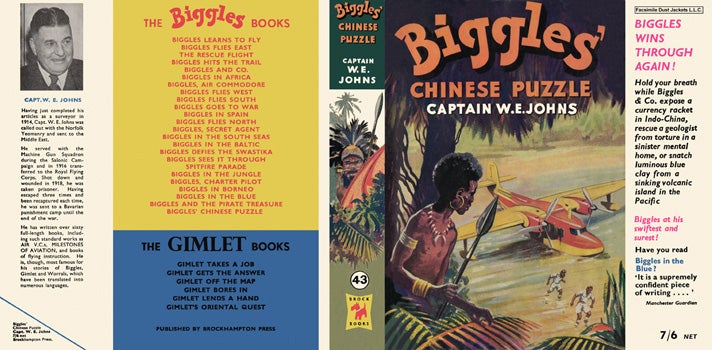 Item #29121 Biggles' Chinese Puzzle. Captain W. E. Johns