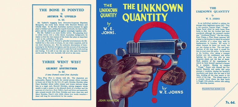 Item #29143 Unknown Quantity, The. Captain W. E. Johns