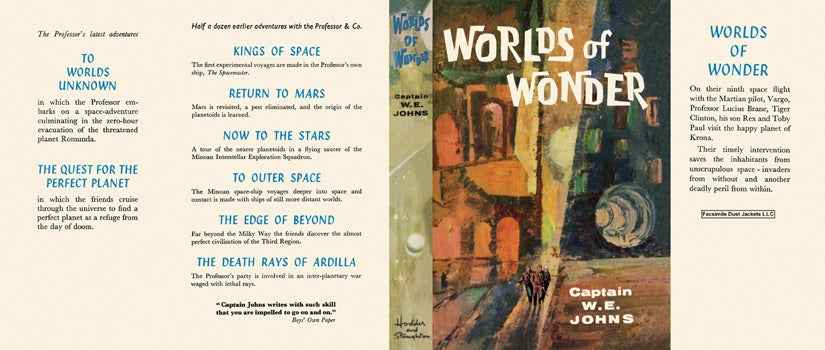 Item #29147 Worlds of Wonder. Captain W. E. Johns