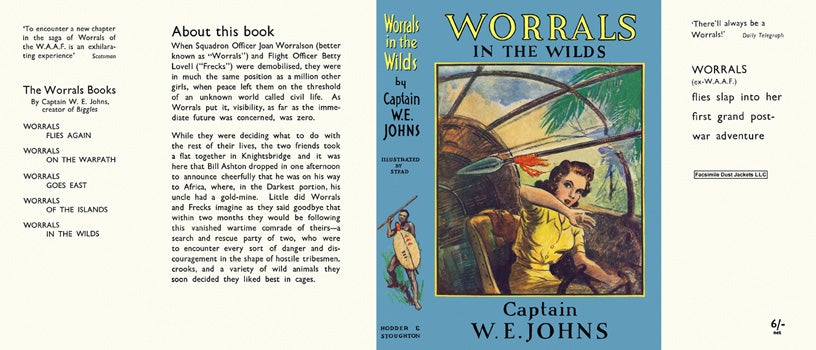 Item #29150 Worrals in the Wilds. Captain W. E. Johns