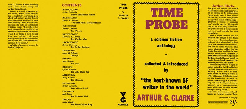 Item #29204 Time Probe. Arthur C. Clarke, Anthology.