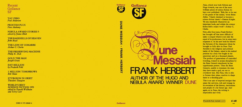 Item #29211 Dune Messiah. Frank Herbert