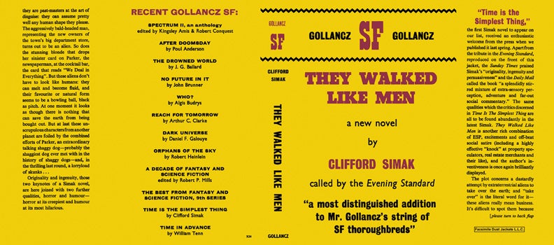 Item #29219 They Walked Like Men. Clifford D. Simak