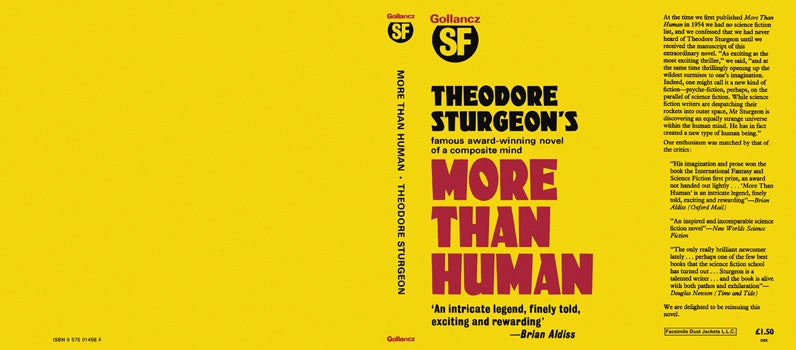 Item #29221 More Than Human. Theodore Sturgeon.