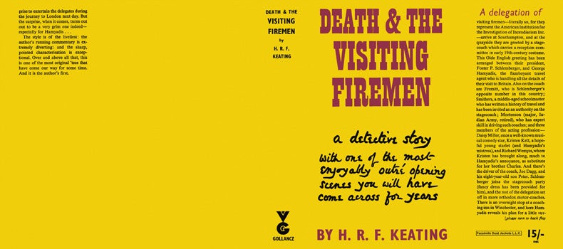 Item #29246 Death and the Visiting Firemen. H. R. F. Keating.