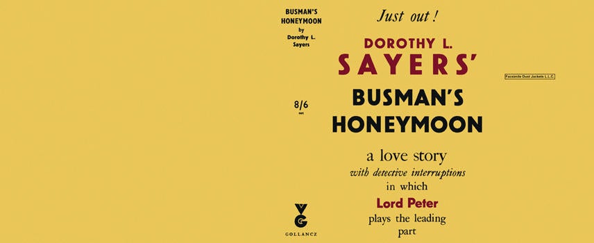 Item #2928 Busman's Honeymoon. Dorothy L. Sayers.