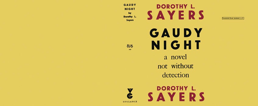 Item #2932 Gaudy Night. Dorothy L. Sayers.